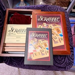 Vintage😍 Scrabble Crossword Game Set ~Perfect👌🏻 for Holiday Gatherings & Cheer!🥂